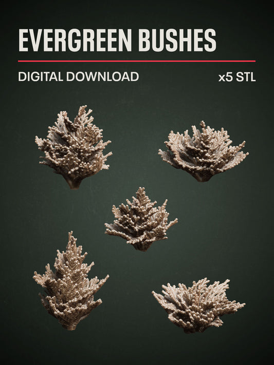 Digital Download - Evergreen Bushes STL