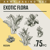 EXOTIC FLORA - Resin Miniature Basing Set (75pc)