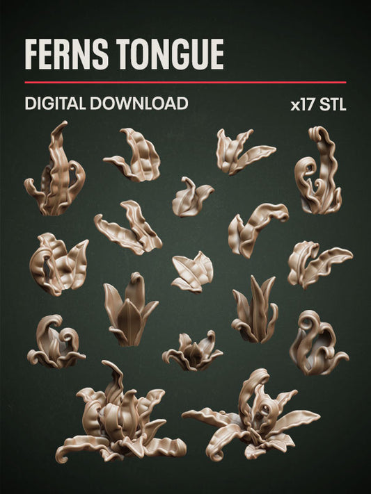 Digital Download - Ferns Tongue STL