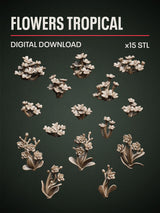 Digital Download - Flowers Tropical STL