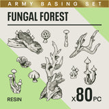 FUNGAL FOREST - Resin Miniature Basing Set (80pc)