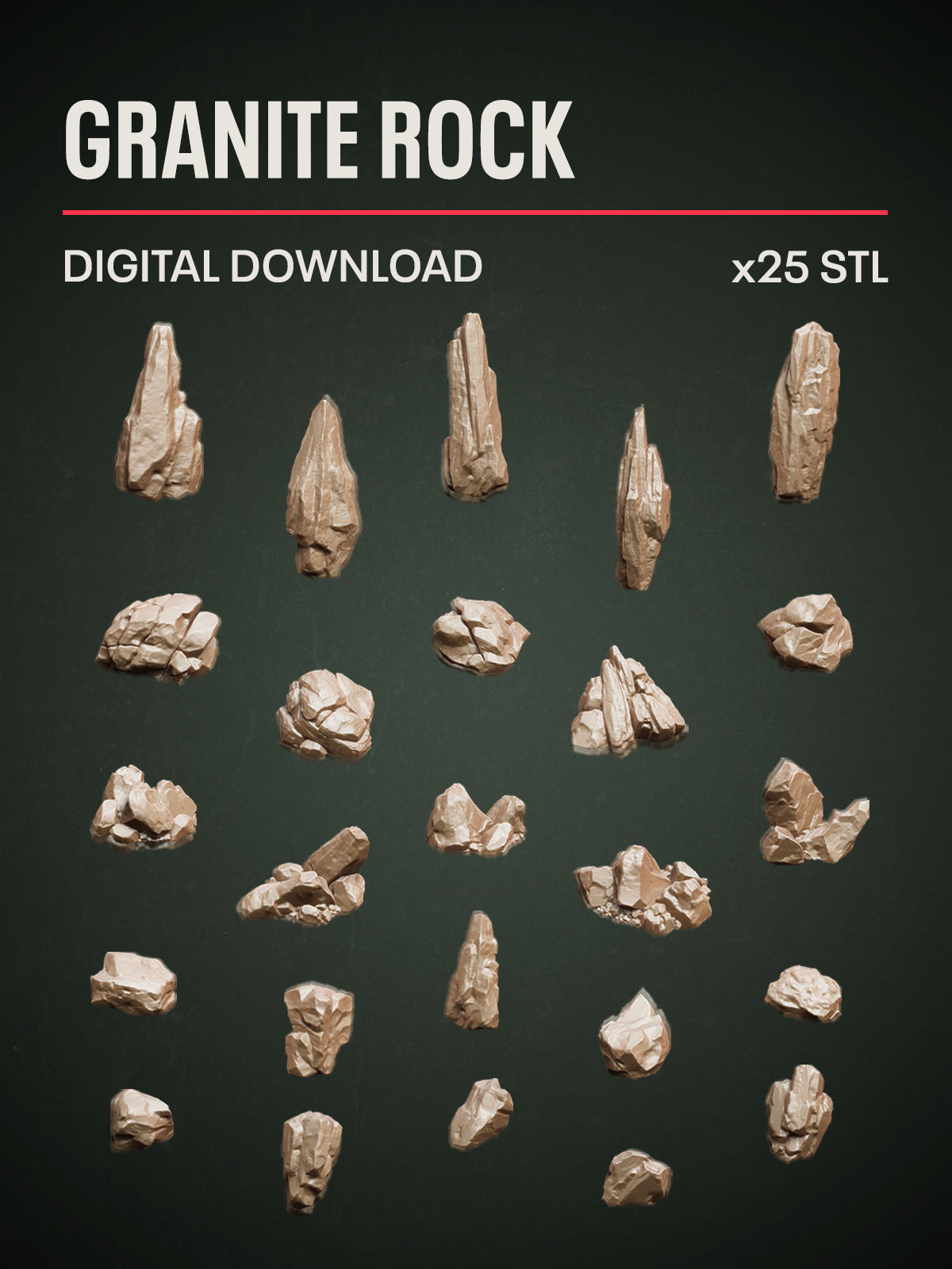 Digital Download - Granite Rock STL