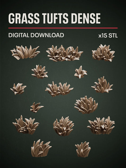 Digital Download - Grass Tufts Dense STL