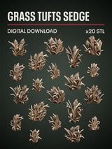 Digital Download - Grass Tufts Sedge STL