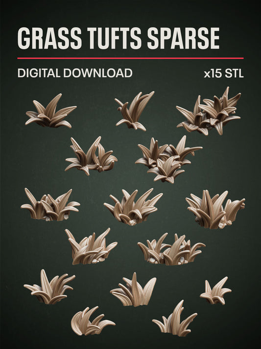 Digital Download - Grass Tufts Sparse STL