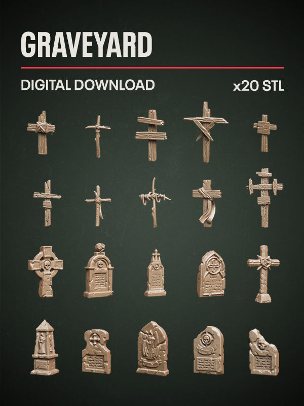 Digital Download - Graveyard STL