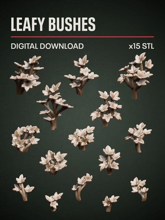 Digital Download - Leafy Bushes STL
