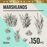 MARSHLANDS - Resin Miniature Basing Set (150pc)
