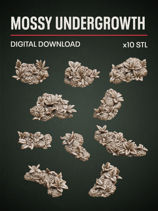 Digital Download - Mossy Undergrowth STL