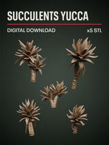 Digital Download - Succulents Yucca STL