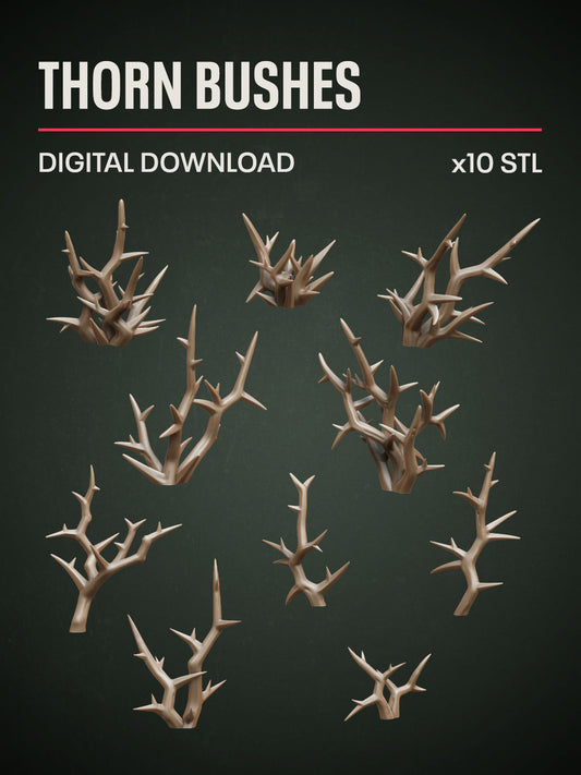 Digital Download - Thorn Bushes STL