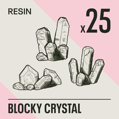 BLOCKY CRYSTAL - Resin Basing Bits - Epic Basing