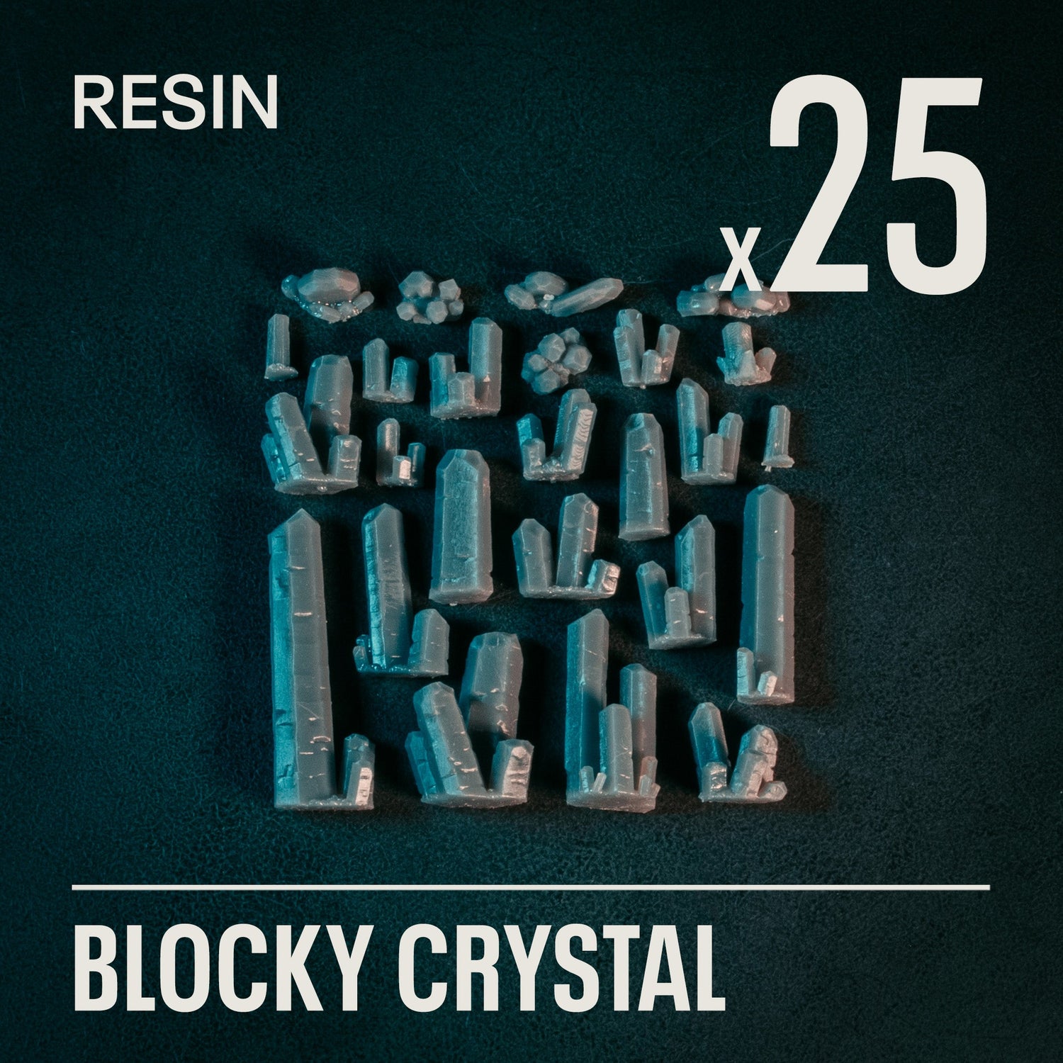 BLOCKY CRYSTAL - Resin Basing Bits - Epic Basing