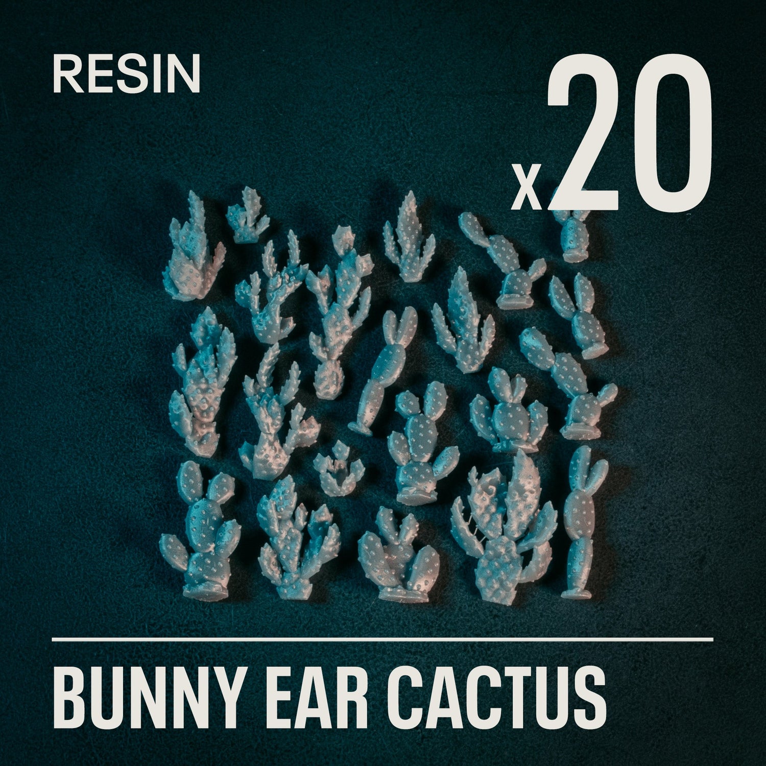 BUNNY EAR CACTUS - Resin Basing Bits - Epic Basing