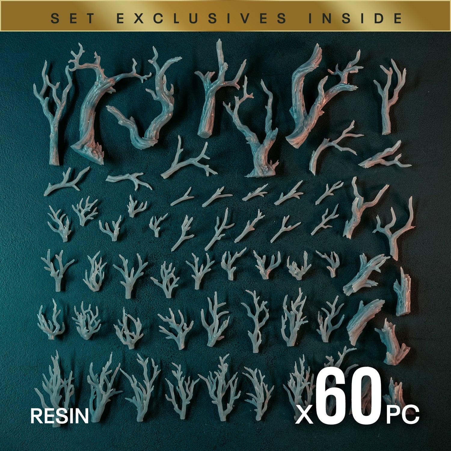 DEADWOOD - Resin Miniature Basing Set (60pc) - Epic Basing