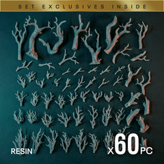 DEADWOOD - Resin Miniature Basing Set (60pc) - Epic Basing