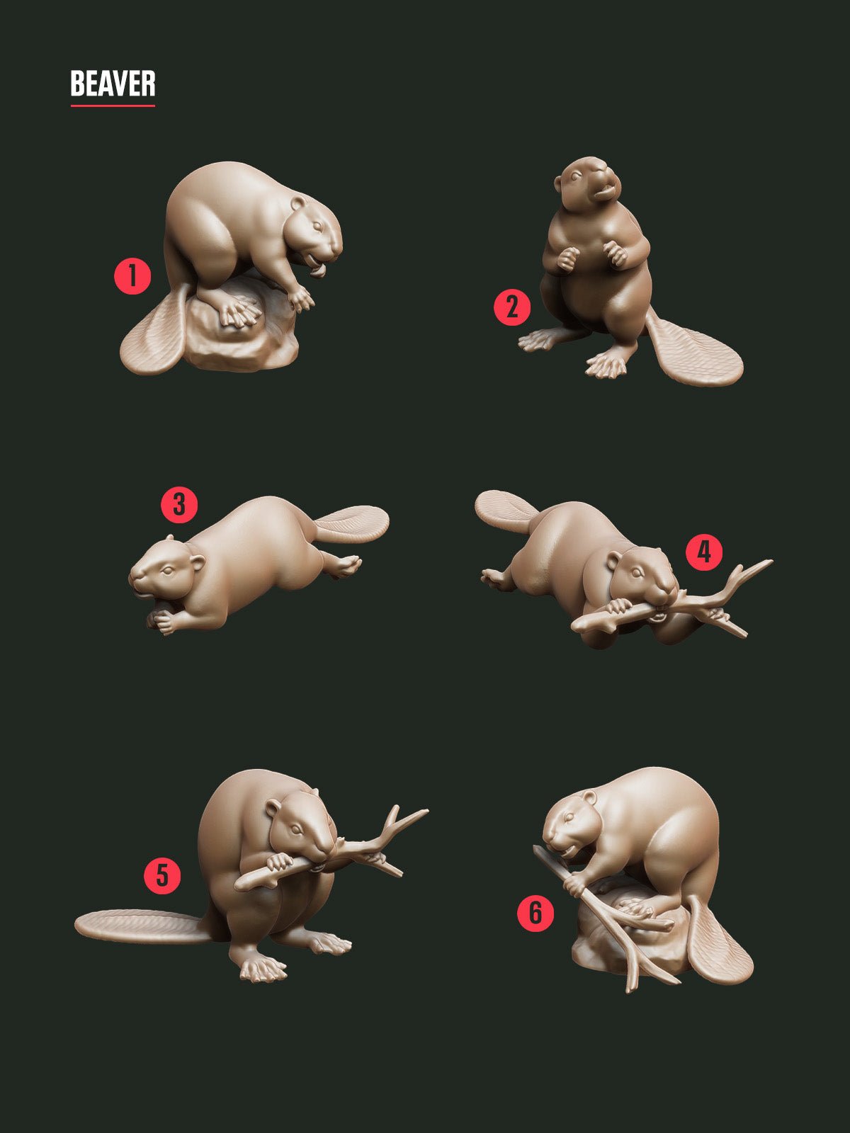 DIGITAL COLLECTION - Critters Land & Air STL - Epic Basing