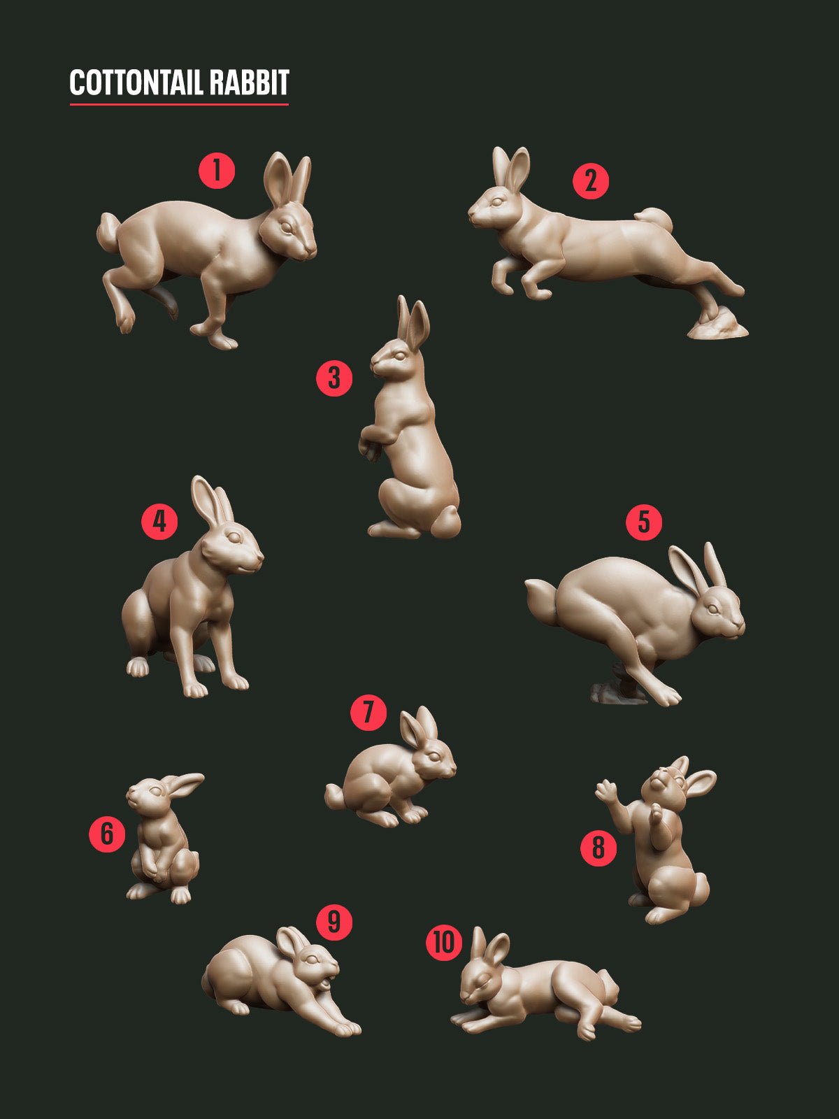 DIGITAL COLLECTION - Critters Land & Air STL - Epic Basing