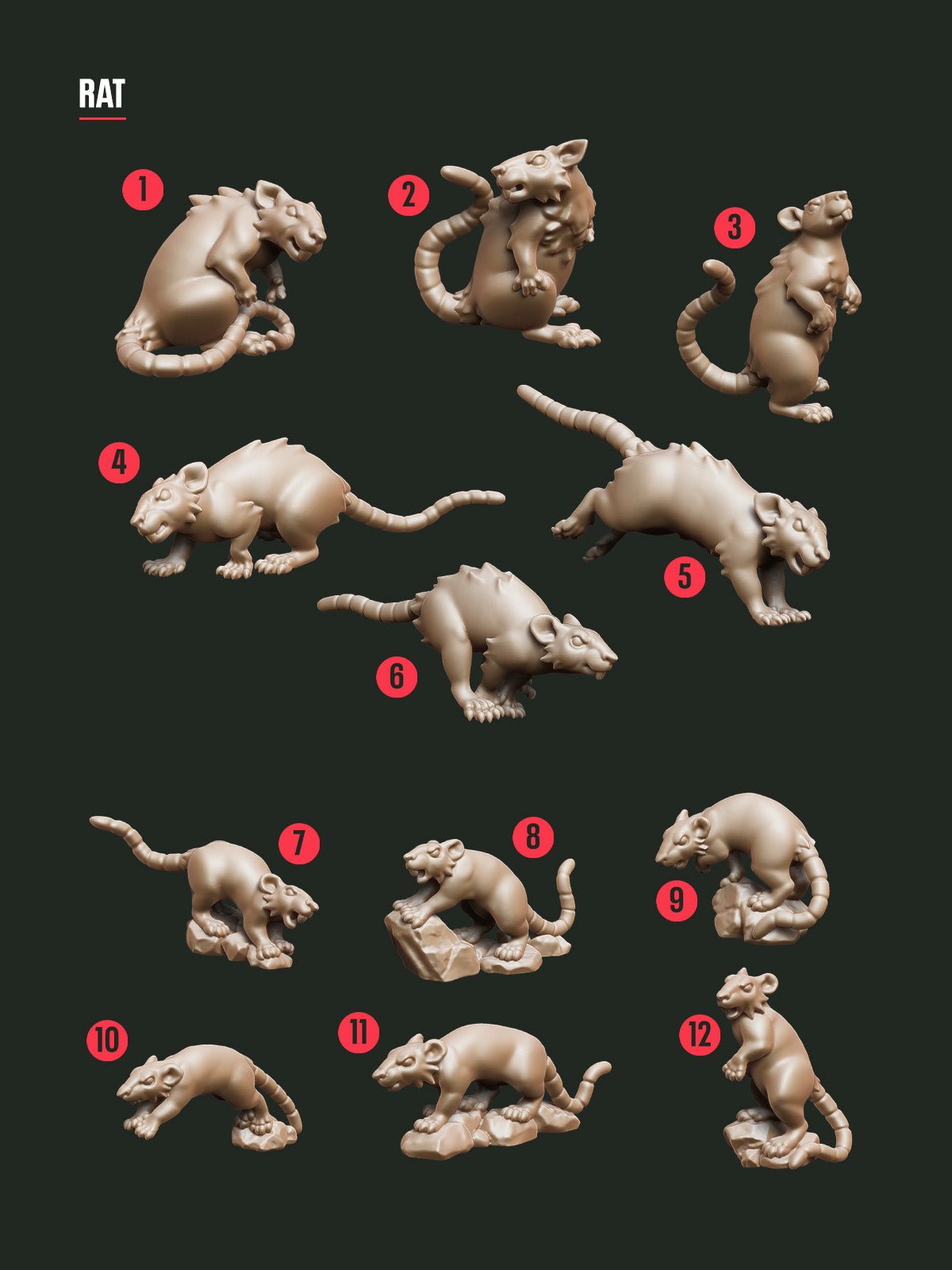 DIGITAL COLLECTION - Critters Land & Air STL - Epic Basing