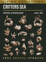 DIGITAL COLLECTION - Critters Sea STL - Epic Basing