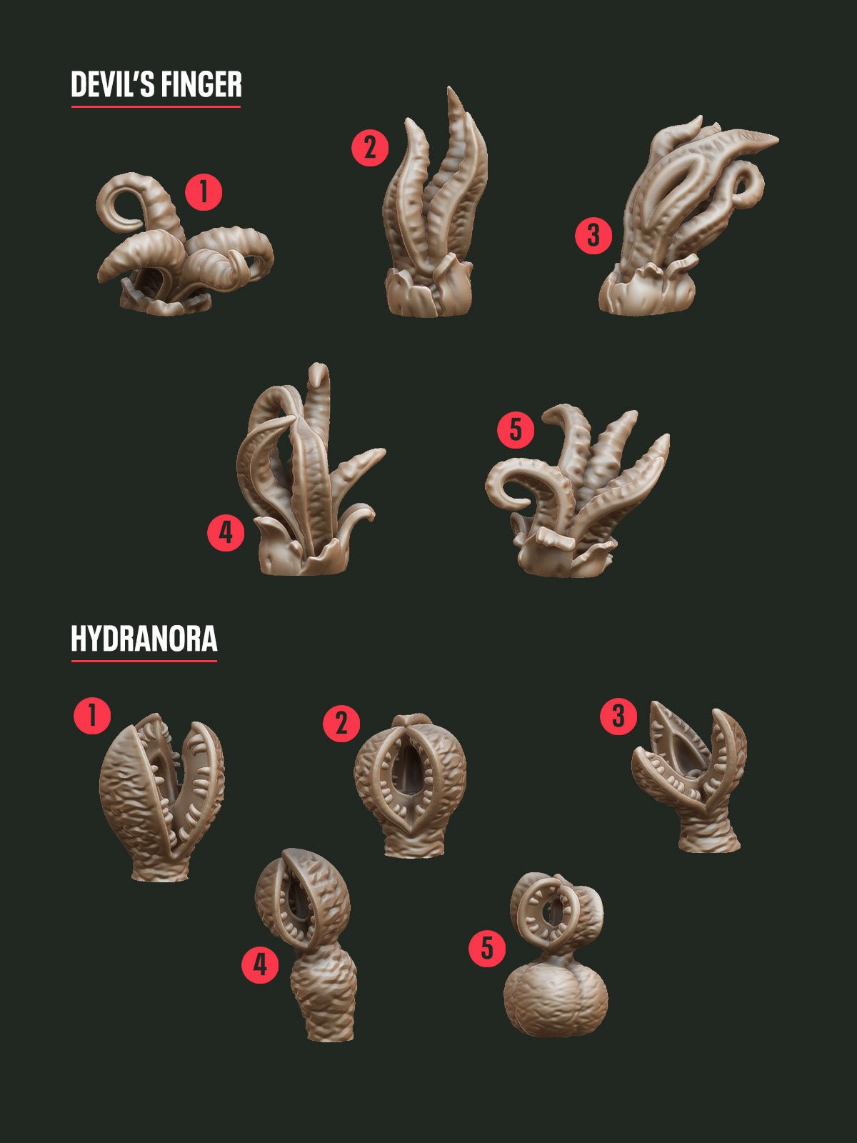 Digital Download - Alien Fungus STL - Epic Basing