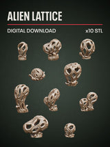 Digital Download - Alien Lattice STL - Epic Basing