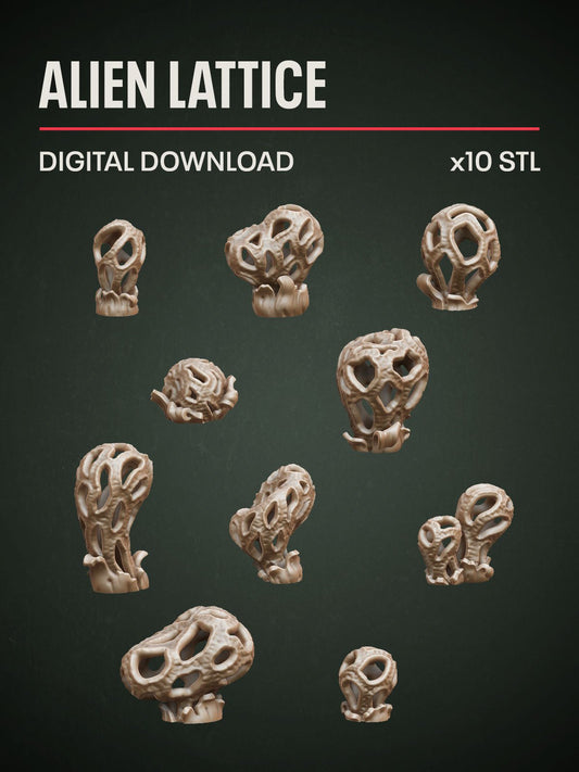 Digital Download - Alien Lattice STL - Epic Basing