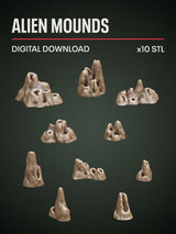 Digital Download - Alien Mounds STL - Epic Basing