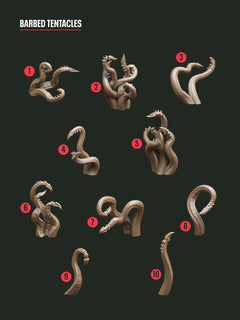 Digital Download - Alien Tentacles STL - Epic Basing