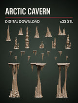 Digital Download - Arctic Cavern STL - Epic Basing