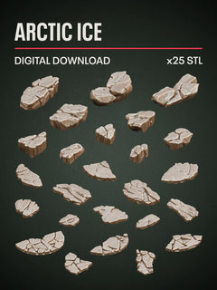 Digital Download - Arctic Ice STL - Epic Basing
