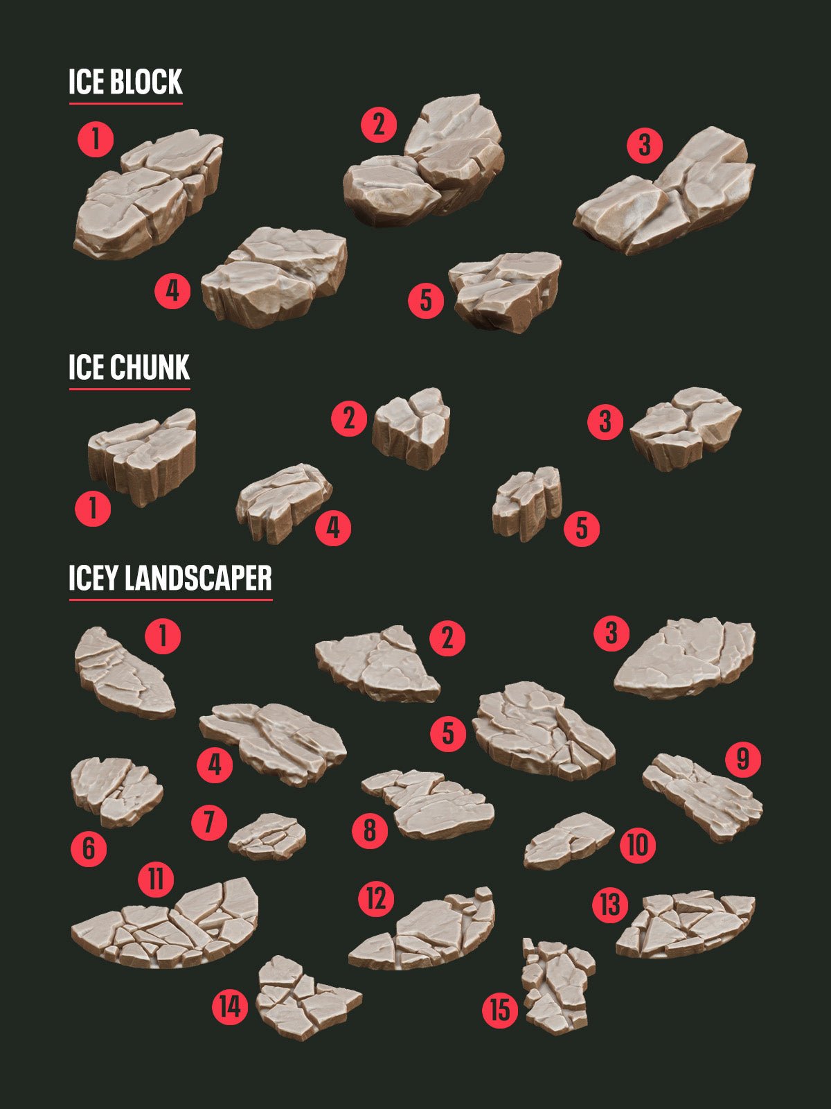 Digital Download - Arctic Ice STL – Epic Basing