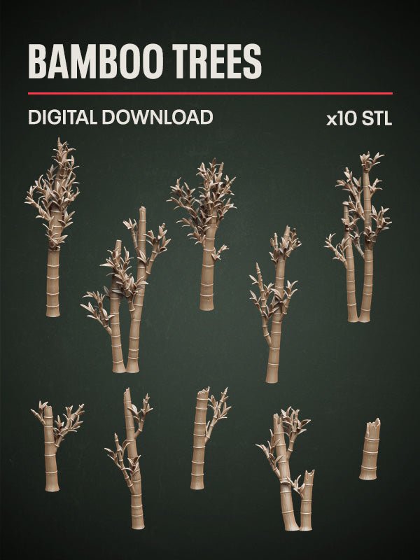 Digital Download - Bamboo Trees STL - Epic Basing