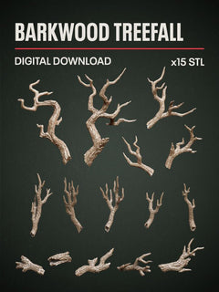 Digital Download - Barkwood Treefall STL - Epic Basing