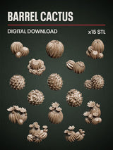 Digital Download - Barrel Cactus STL - Epic Basing