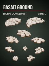 Digital Download - Basalt Ground STL - Epic Basing