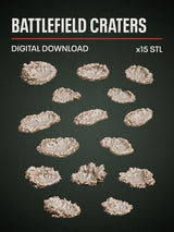 Digital Download - Battlefield Craters STL - Epic Basing
