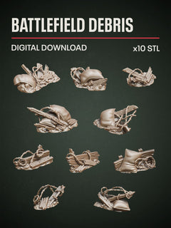 Digital Download - Battlefield Debris STL - Epic Basing