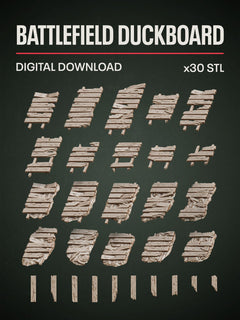 Digital Download - Battlefield Duckboard STL - Epic Basing