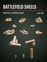 Digital Download - Battlefield Shells STL - Epic Basing