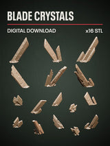 Digital Download - Blade Crystals STL - Epic Basing