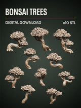 Digital Download - Bonsai Trees STL - Epic Basing