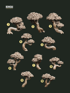Digital Download - Bonsai Trees STL - Epic Basing