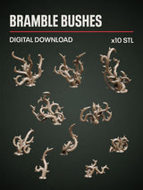 Digital Download - Bramble Bushes STL - Epic Basing
