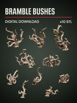 Digital Download - Bramble Bushes STL - Epic Basing