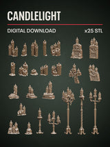 Digital Download - Candlelight STL - Epic Basing