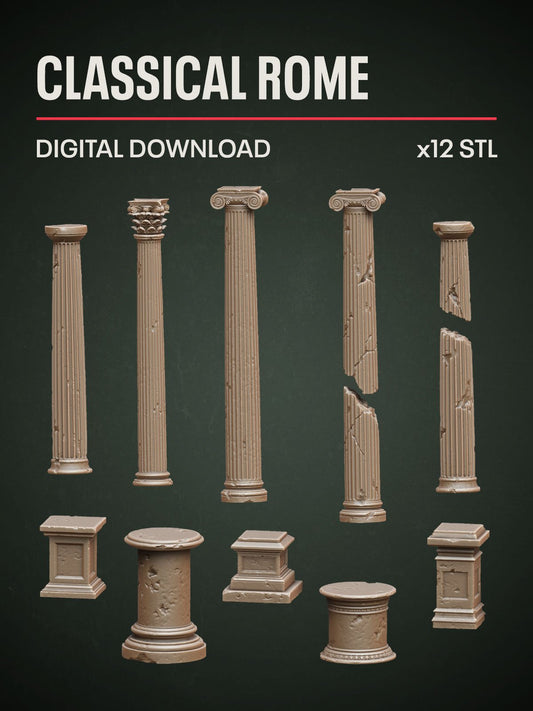 Digital Download - Classical Rome STL - Epic Basing