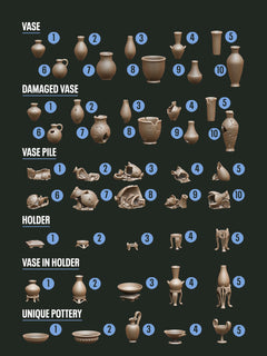 Digital Download - Clay Pots & Vases STL - Epic Basing