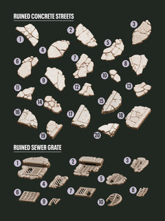 Digital Download - Concrete Streets STL - Epic Basing