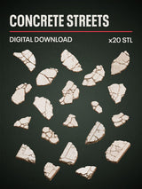 Digital Download - Concrete Streets STL - Epic Basing